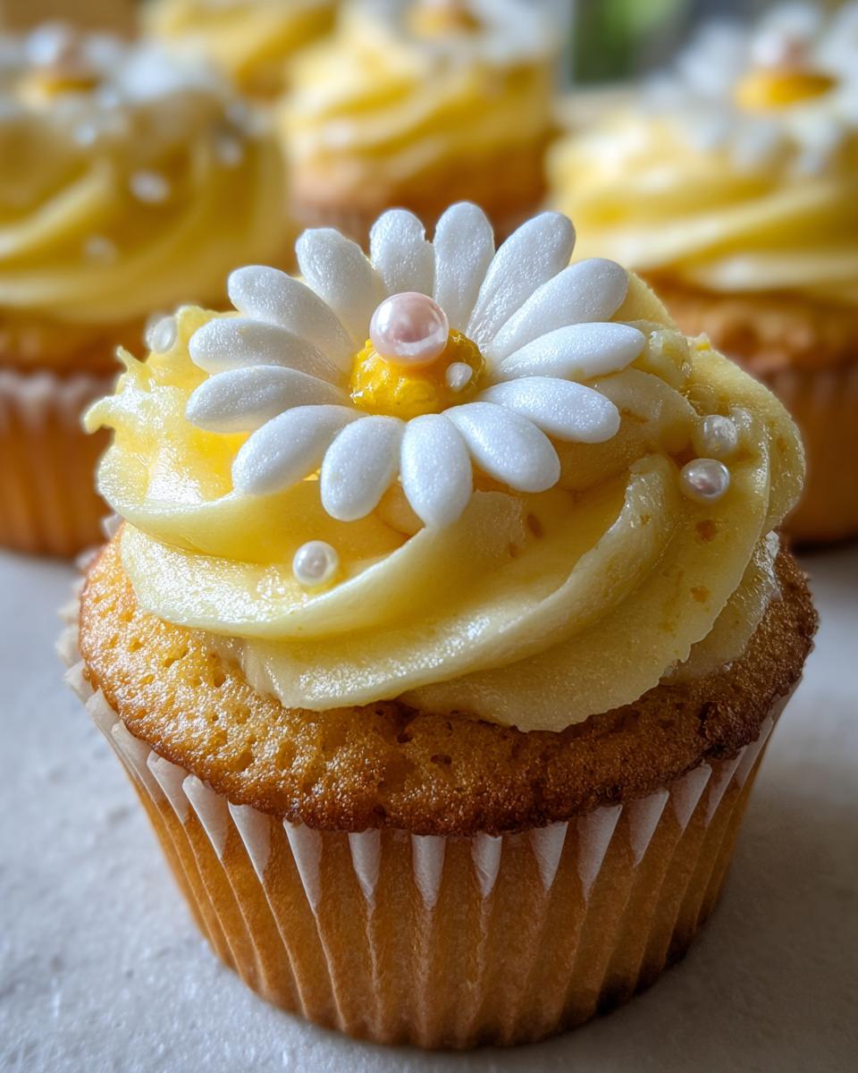 6 Ingredients for Super Cute Daisy Cupcakes