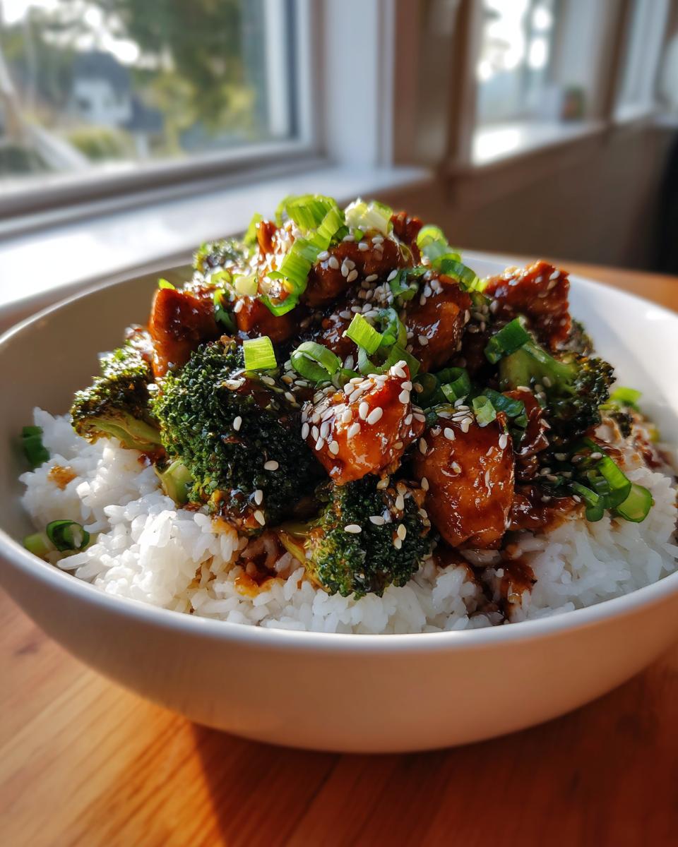 Teriyaki Chicken Rice Bowls (Asian Angle) - detail 1