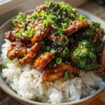 Teriyaki Chicken Rice Bowls (Asian Angle)