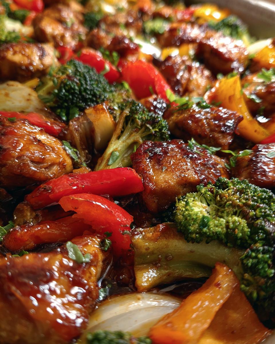 Teriyaki Chicken & Veggie Sheet Pan Dinner - detail 2