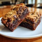 The Best Fudgy Chewy Browkies (Brookies) - Savvy Bites