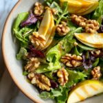 Winter Apple Walnut Salad with Maple Dijon Vinaigrette