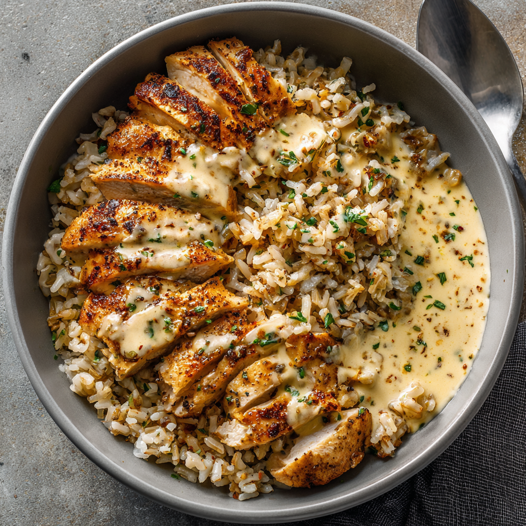 Easy Chicken & Bowl Dinners for Weeknight Comfort: Flavor-Packed Meals the Whole Family Will Crave 2 Creamy Dijon chicken brown rice bowl