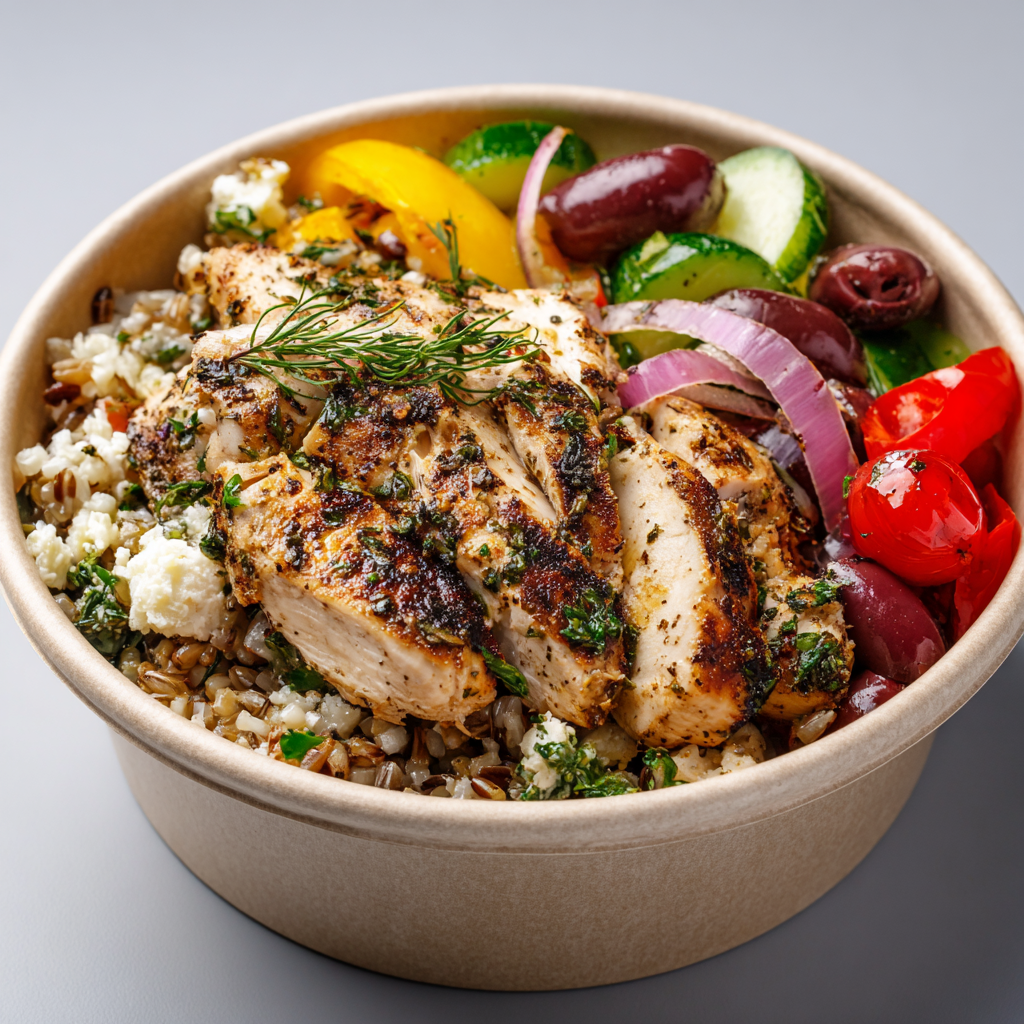 Easy Chicken & Bowl Dinners for Weeknight Comfort: Flavor-Packed Meals the Whole Family Will Crave 18 Greek chicken meal prep bowl