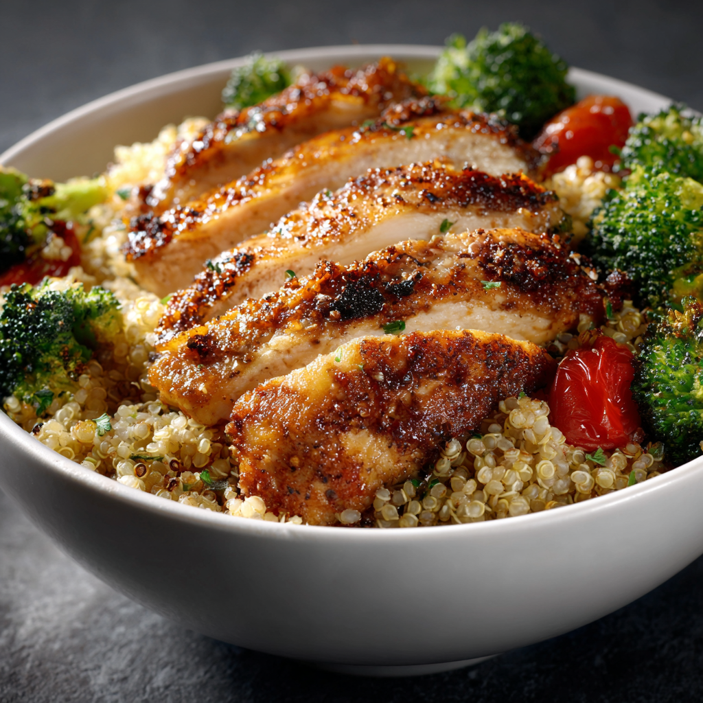 Easy Chicken & Bowl Dinners for Weeknight Comfort: Flavor-Packed Meals the Whole Family Will Crave 5 Roasted chicken quinoa bowl