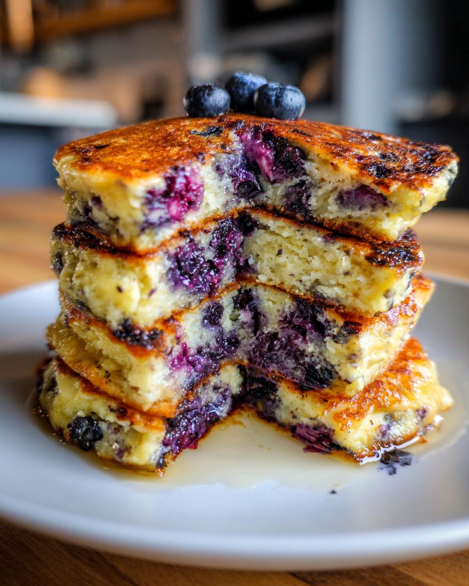3-Ingredient Blueberry Yogurt Pancakes - detail 1