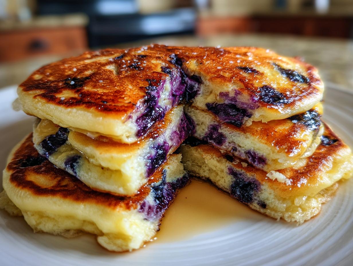 3-Ingredient Blueberry Yogurt Pancakes - detail 2