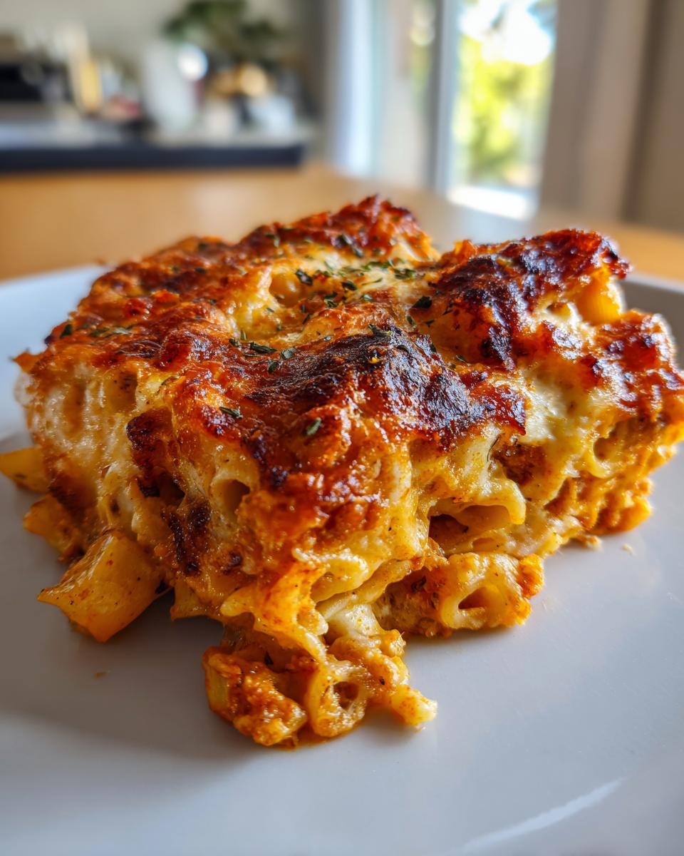 Baked Cheesy Pasta with Golden Crust - detail 1