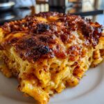 Baked Cheesy Pasta with Golden Crust
