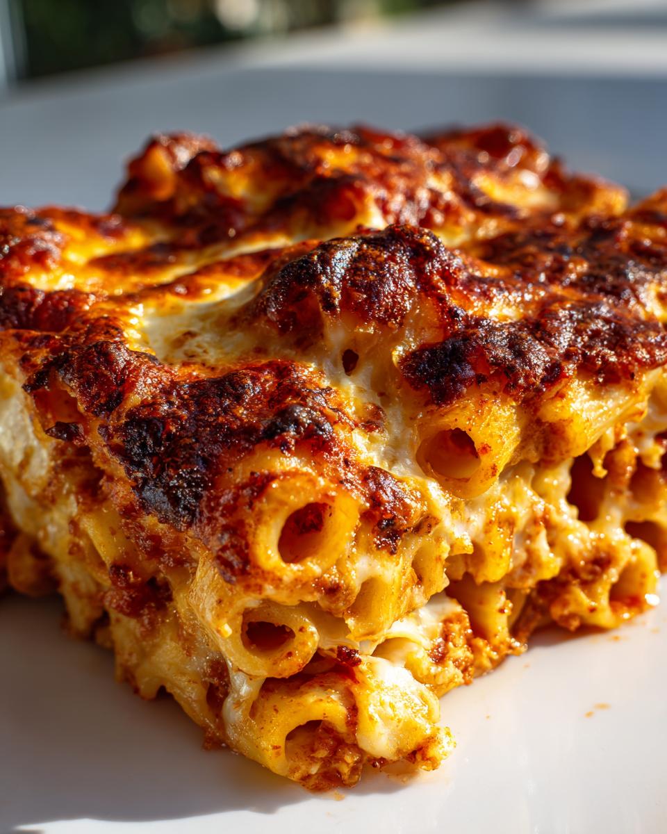 Baked Cheesy Pasta with Golden Crust - detail 2