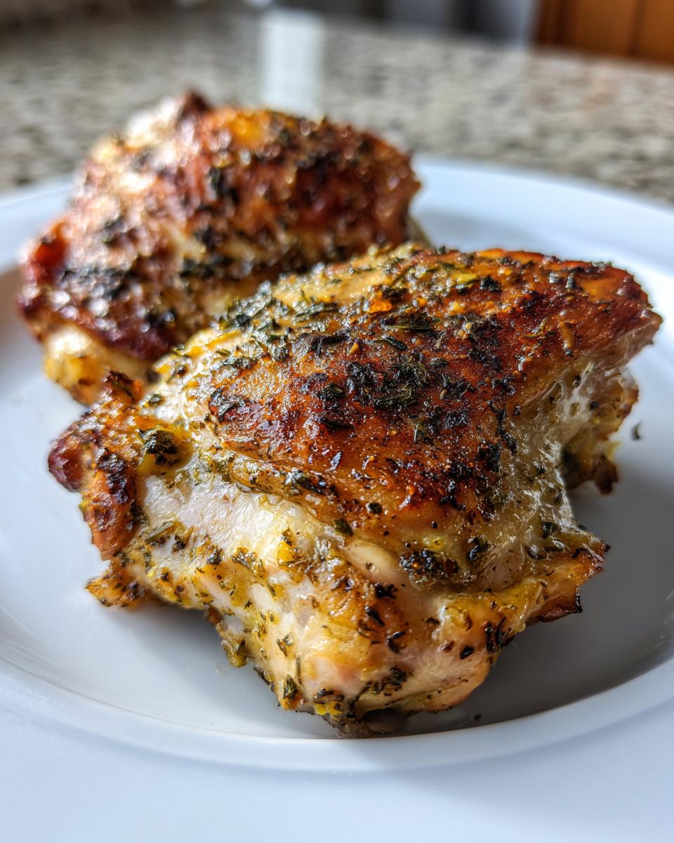 Baked Garlic Butter Chicken Thighs (Crispy & Easy) - detail 2