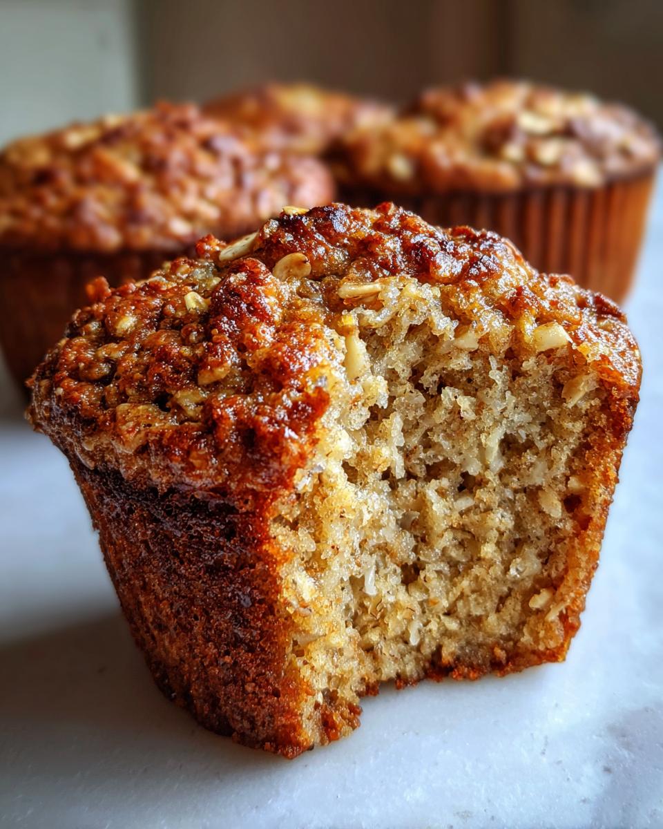 Banana Yogurt Oat Muffins for Clean Eating - detail 2