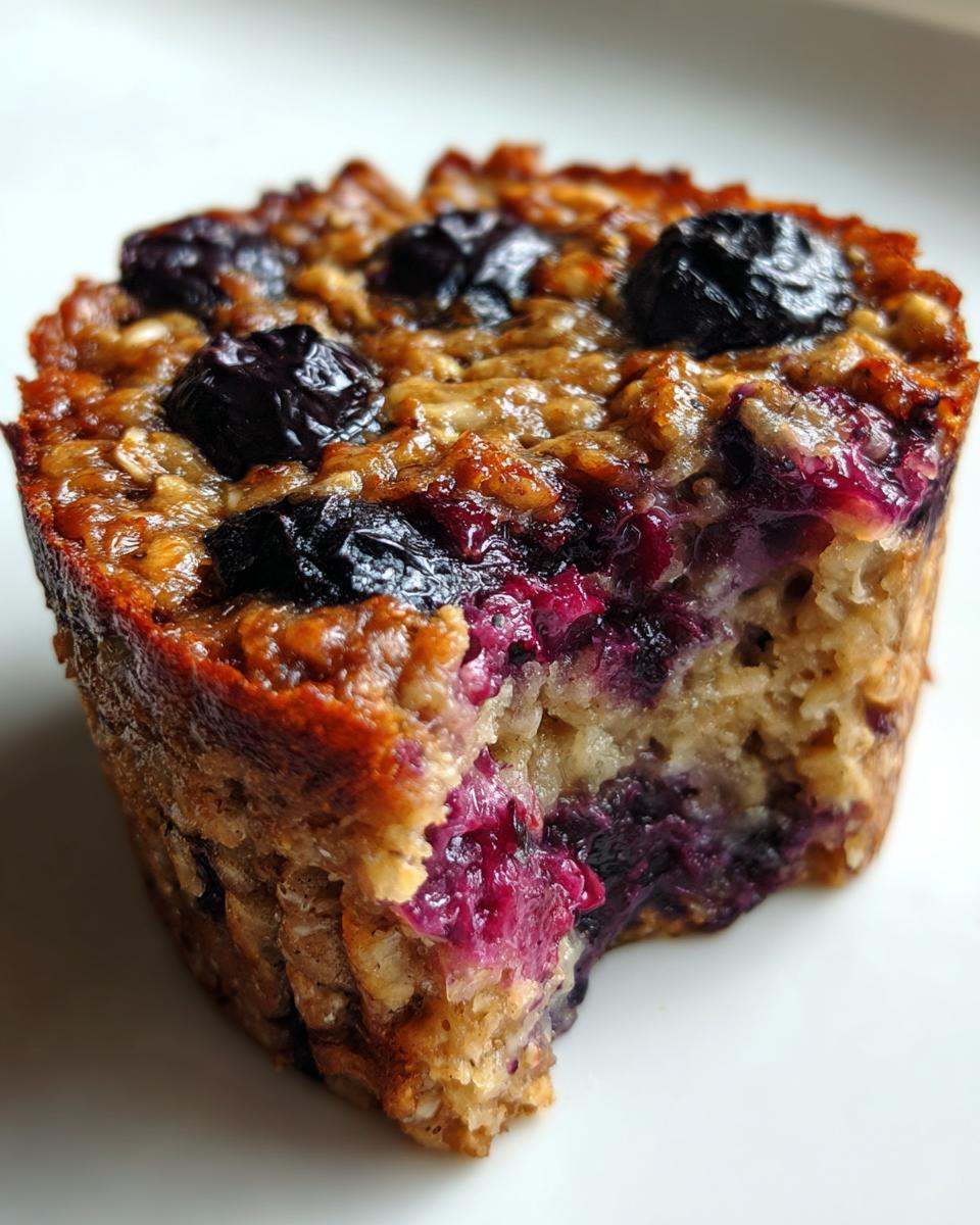 Blueberry Yogurt Baked Oatmeal Cups - detail 1