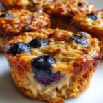 Blueberry Yogurt Baked Oatmeal Cups
