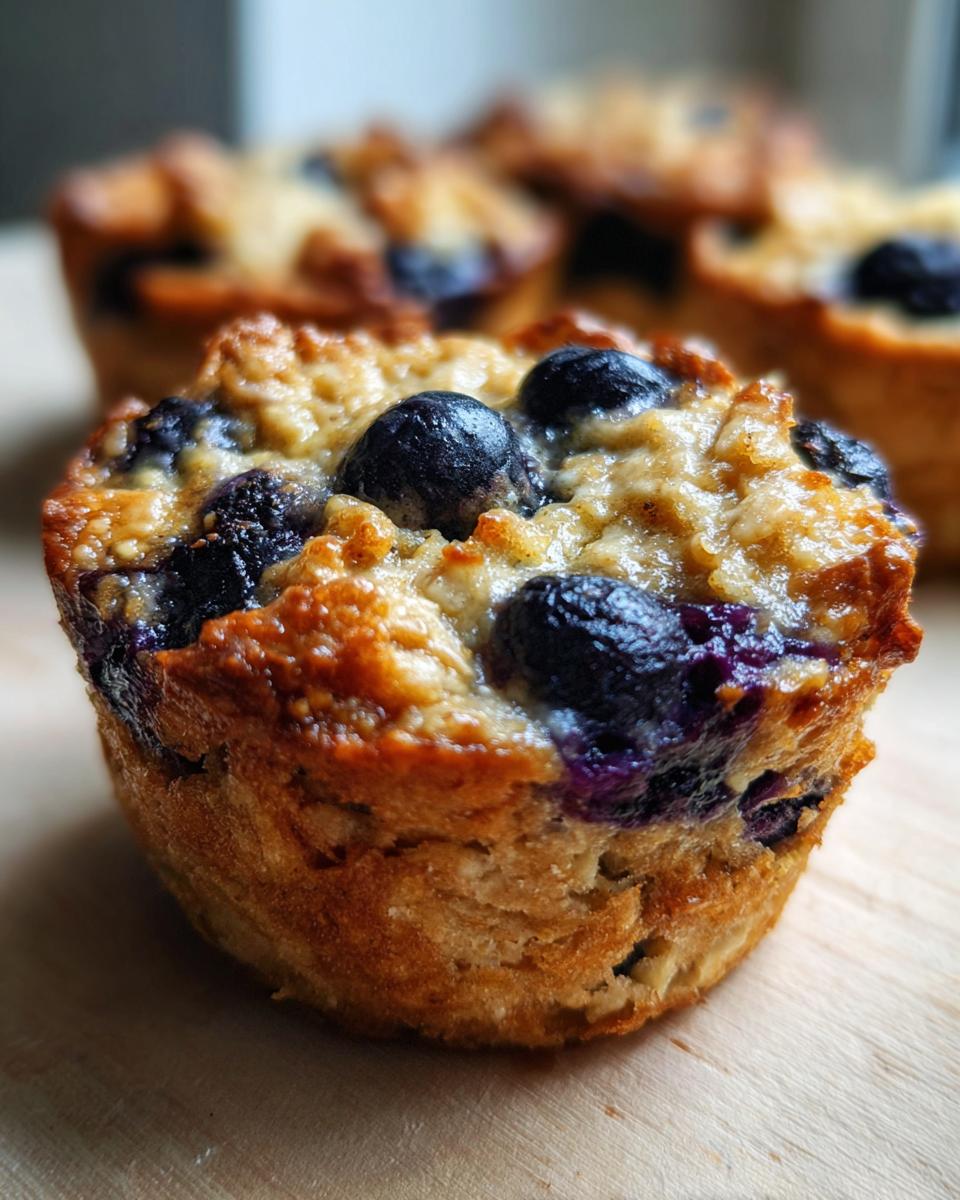 Blueberry Yogurt Baked Oatmeal Cups - detail 2