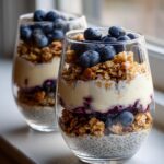 Blueberry Yogurt Chia Breakfast Cups