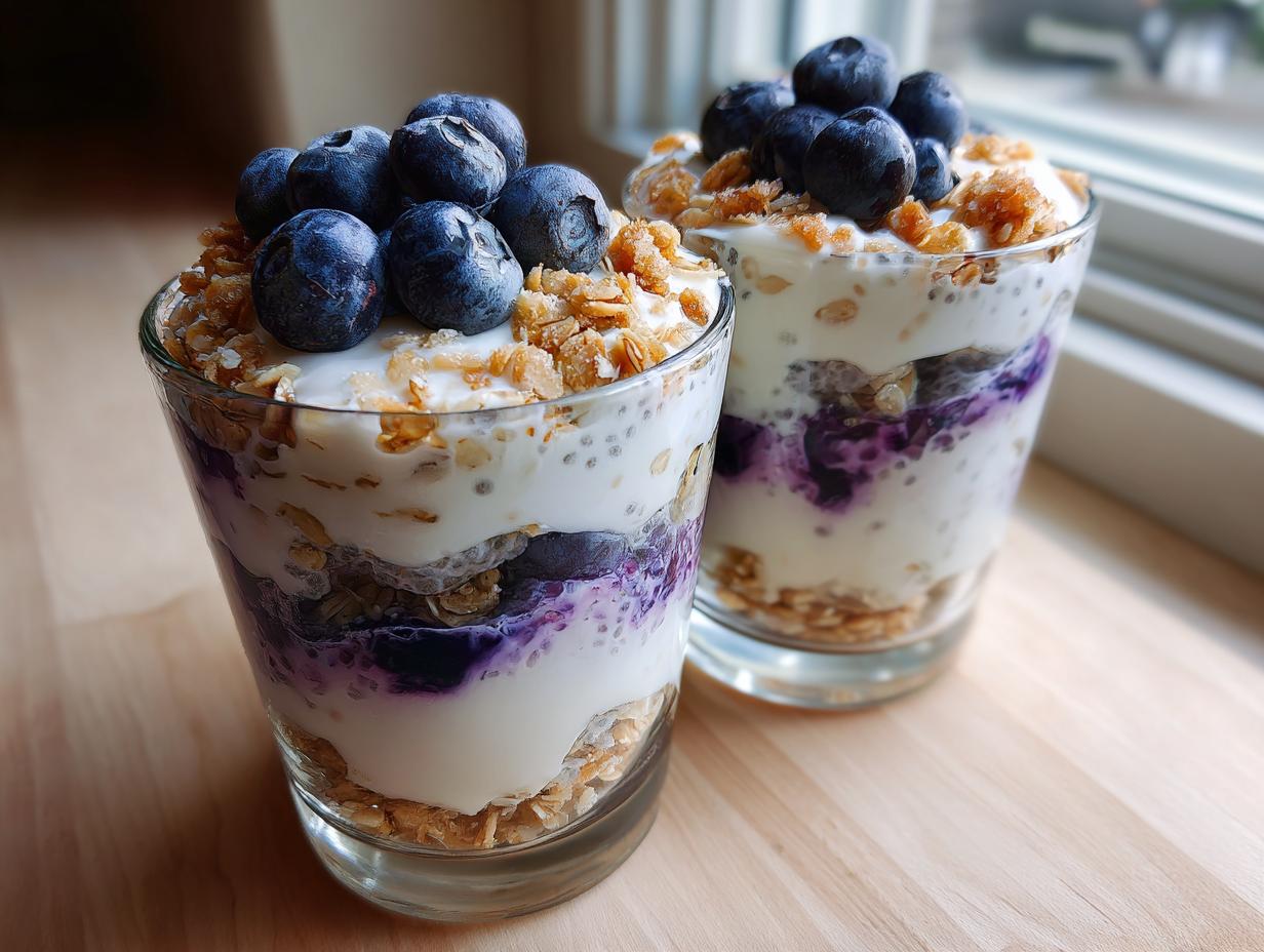 Blueberry Yogurt Chia Breakfast Cups - detail 2