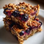 Blueberry Yogurt Oat Squares for Busy Days