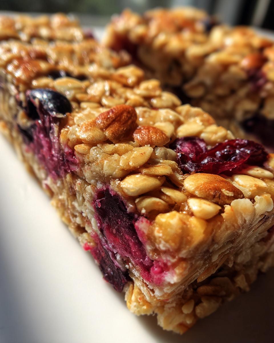 Blueberry Yogurt Snack Bars with Oats - detail 1