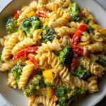 Creamy Pasta with Cheese Sauce and Veggies