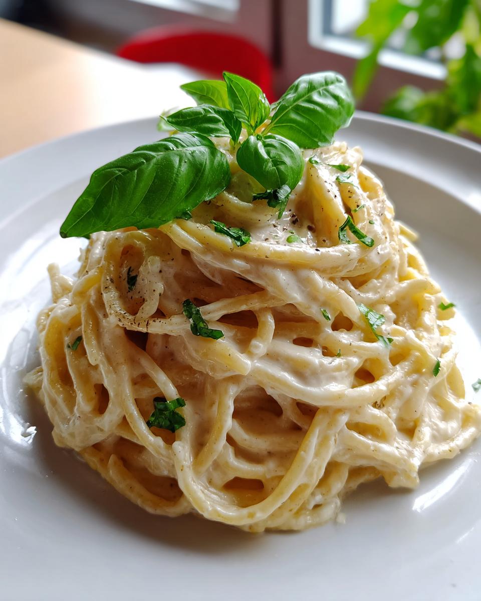 Creamy Pasta with Three Cheeses - detail 1