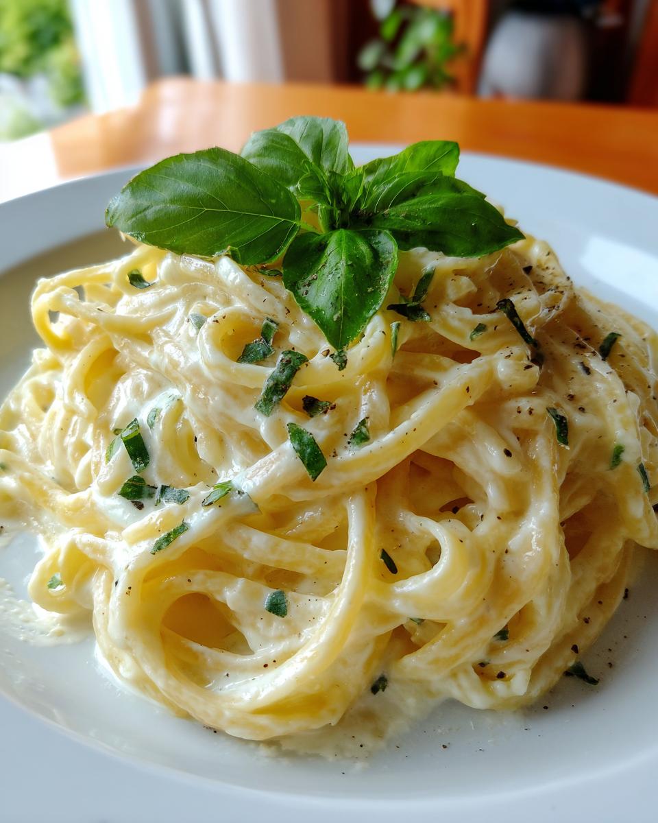 Creamy Pasta with Three Cheeses - detail 2