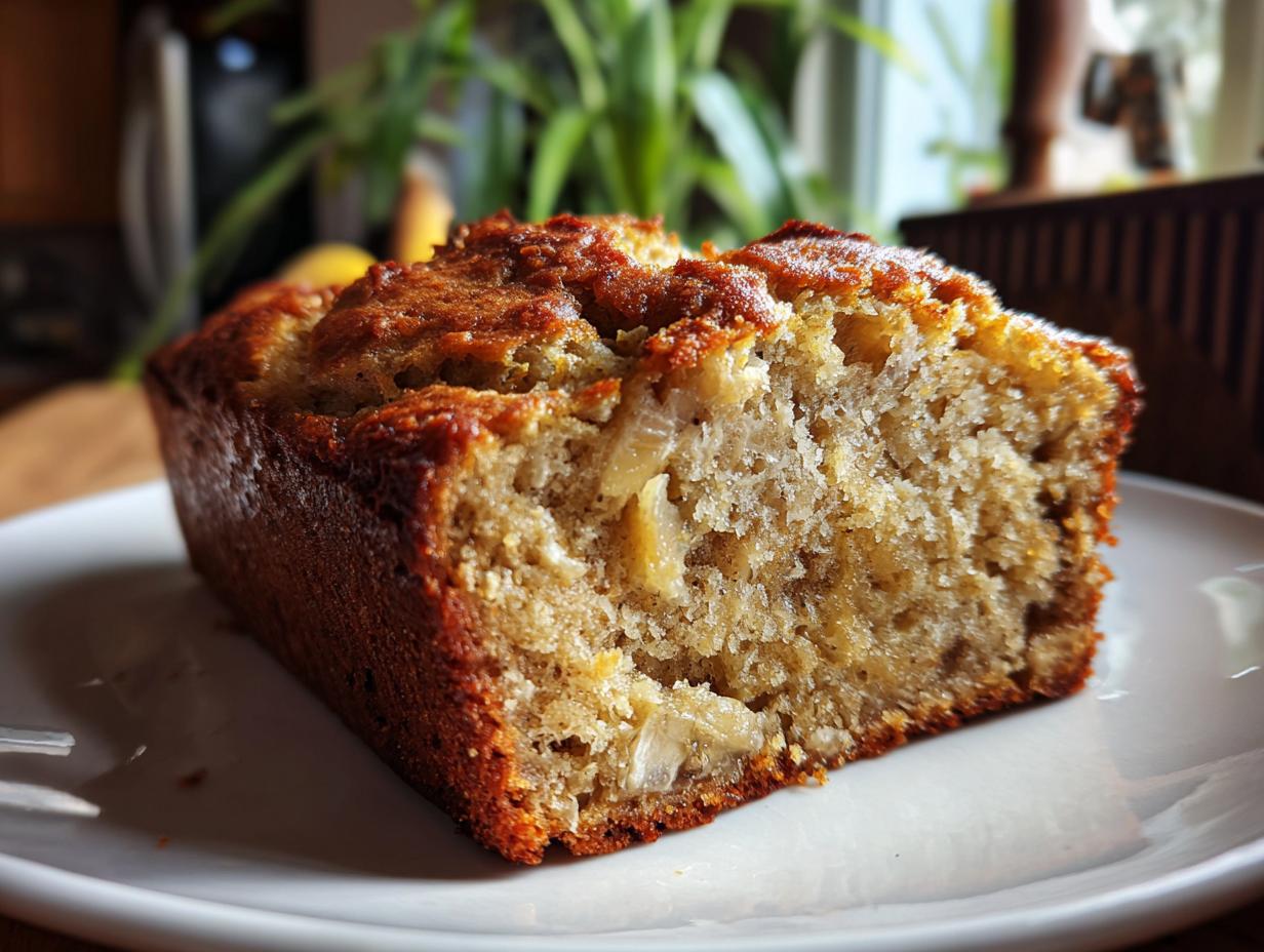 Easy Banana Breakfast Cake with Greek Yogurt - detail 2