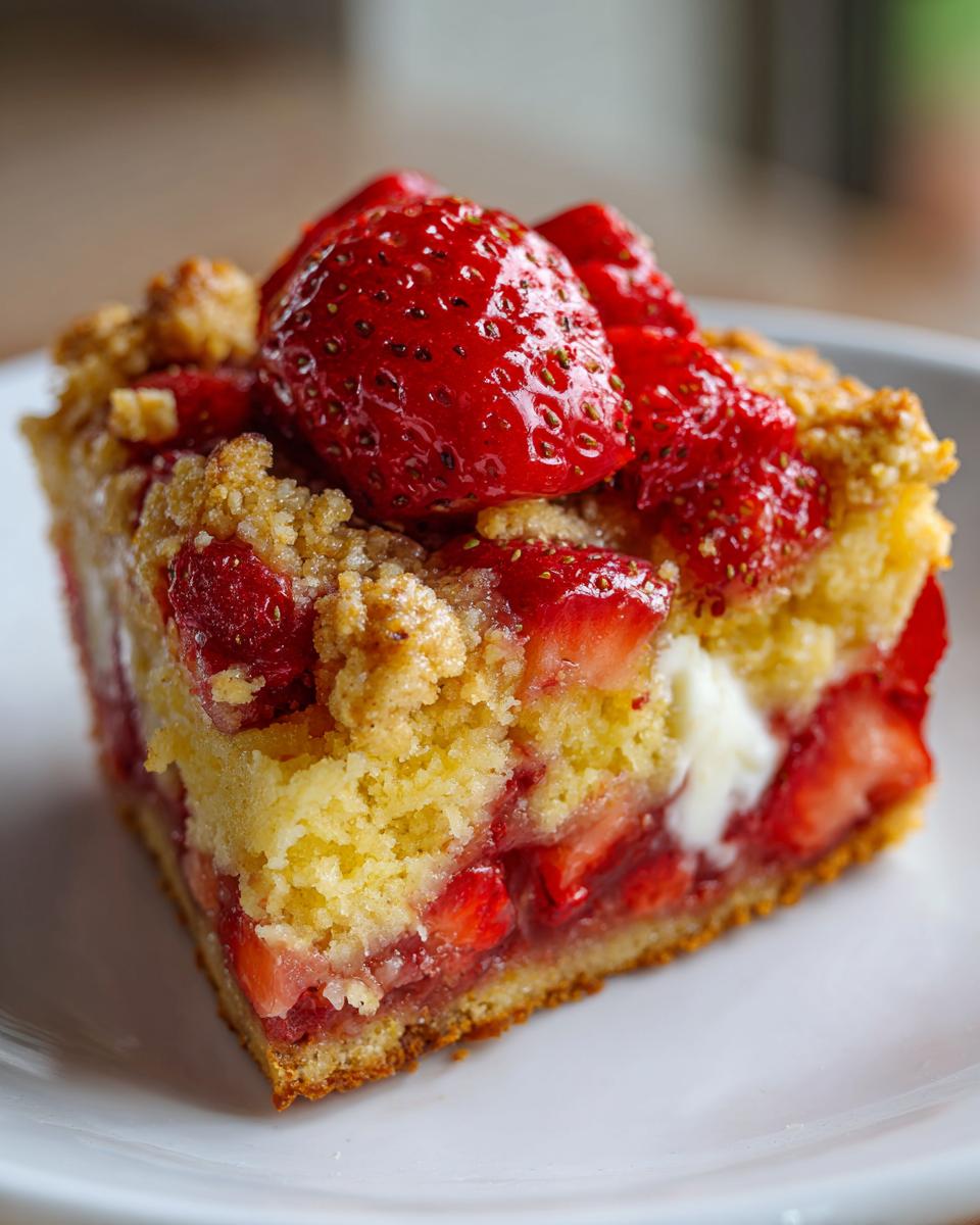 Easy Strawberry Dump Cake with Fresh Berries - detail 1