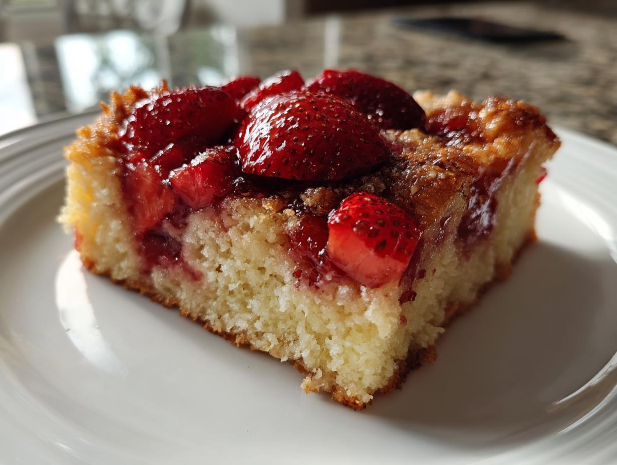 Easy Strawberry Dump Cake with Fresh Berries - detail 2