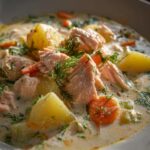 Finnish Salmon Soup Recipe - Lohikeitto