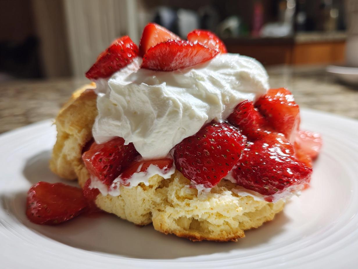 Fluffy Strawberry Shortcake Biscuits (Better Than Cake) - detail 2