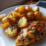 Garlic Butter Chicken & Potatoes (One Pan)