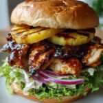 Hawaiian Huli Huli Chicken Stack