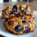 Healthy Blueberry Yogurt Breakfast Cookies