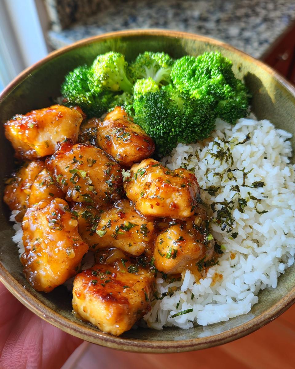 Honey Garlic Chicken & Rice Bowl - detail 1