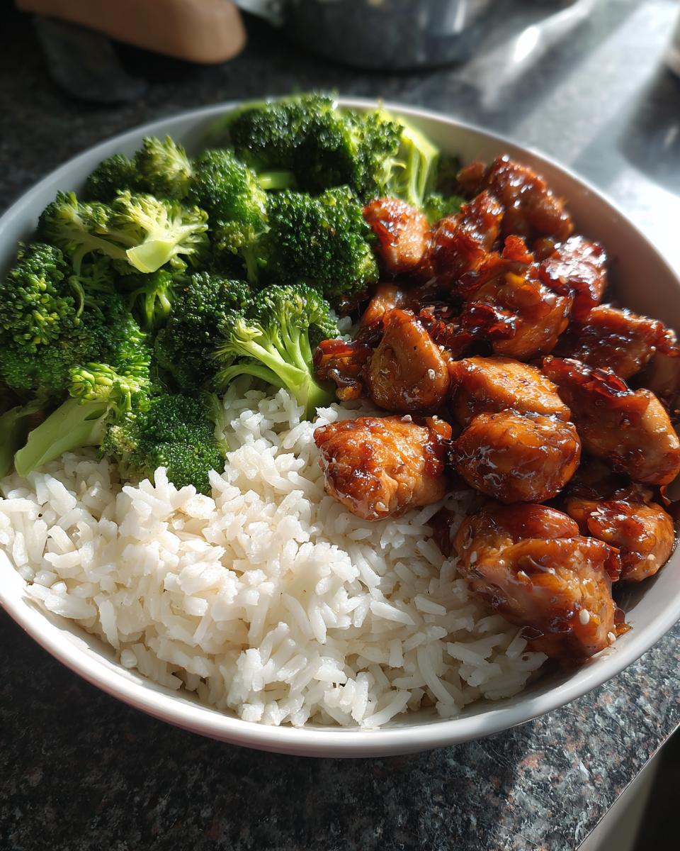 Honey Garlic Chicken & Rice Bowl - detail 2