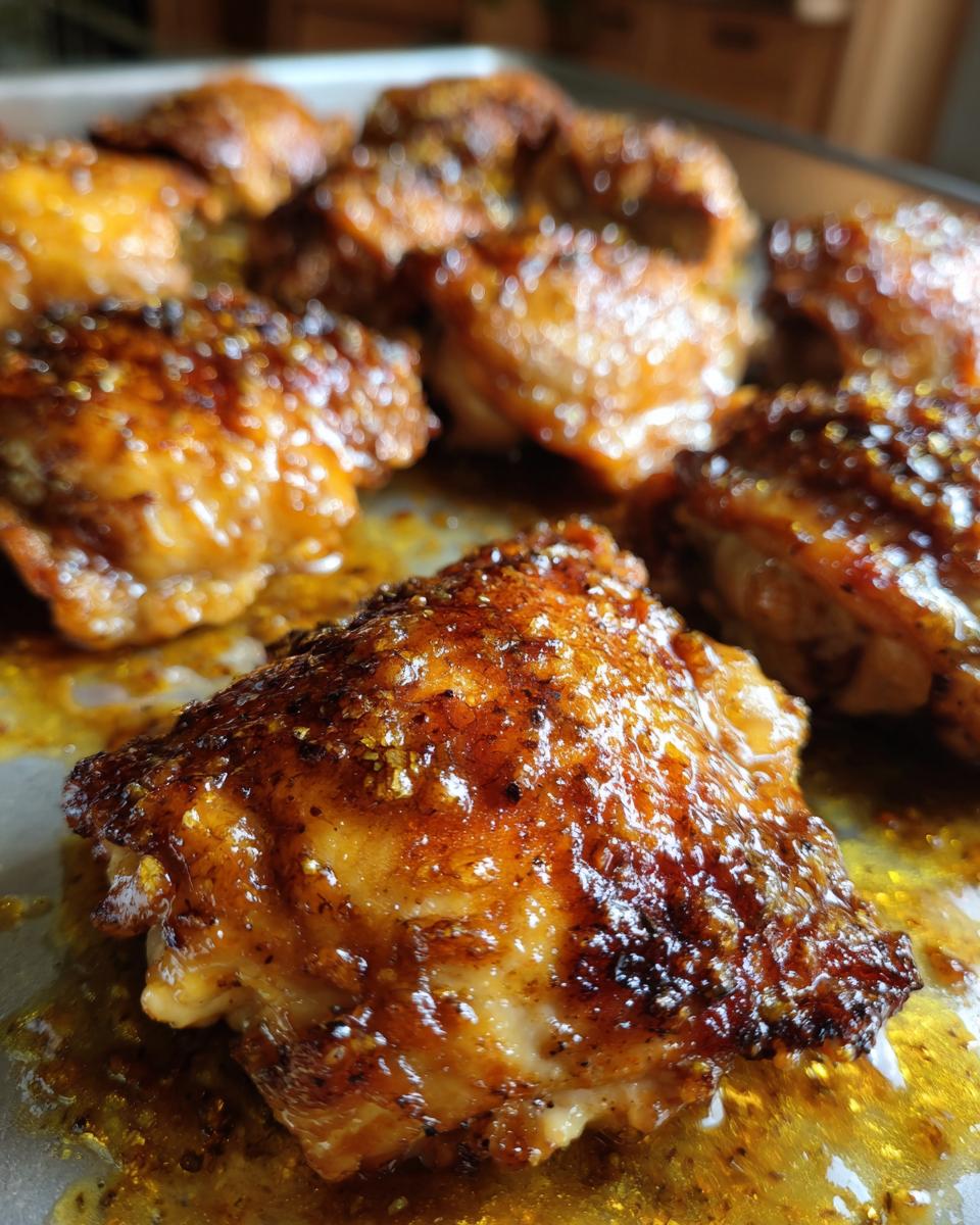 One-Pan Chicken Thighs with Honey Mustard Sauce - detail 1