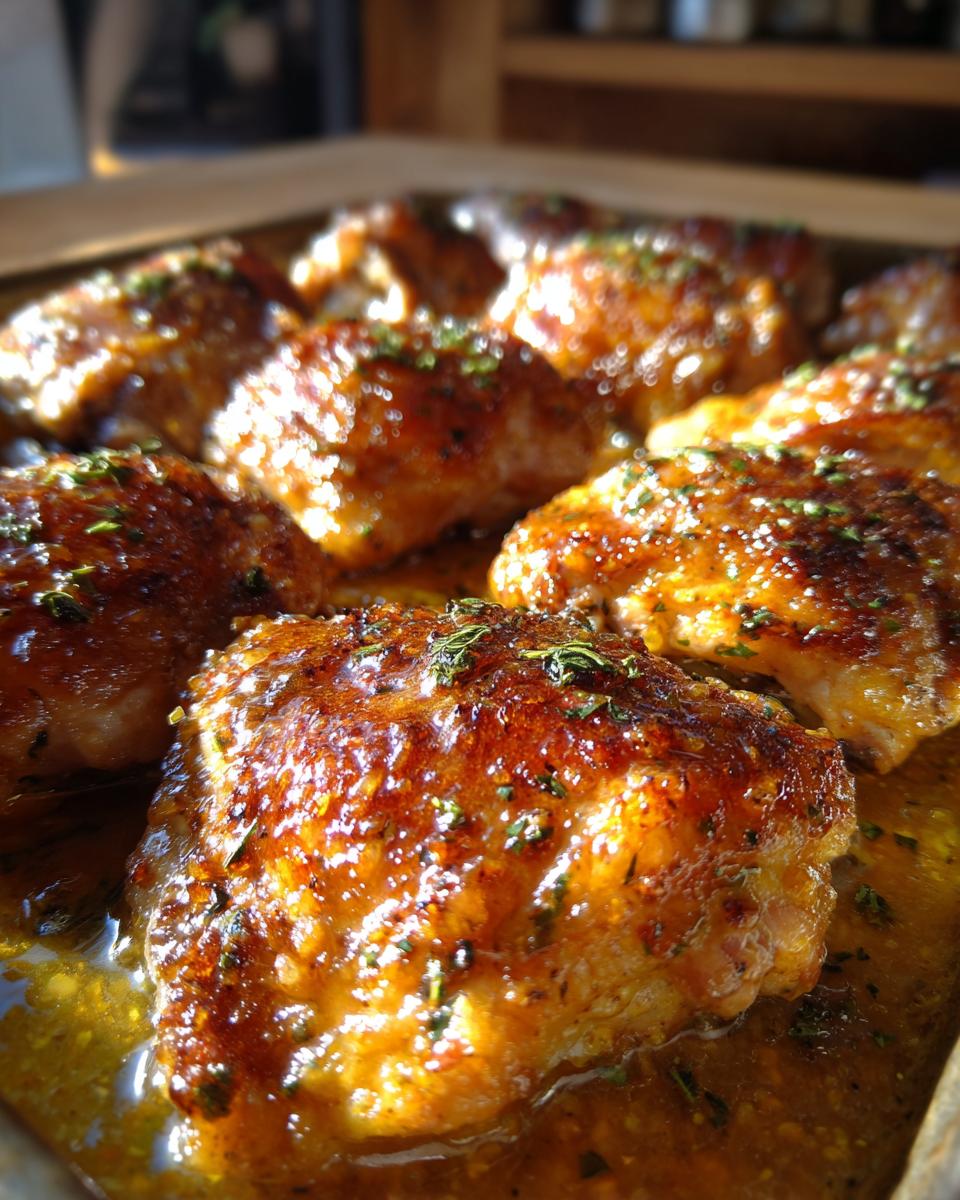 One-Pan Chicken Thighs with Honey Mustard Sauce - detail 2