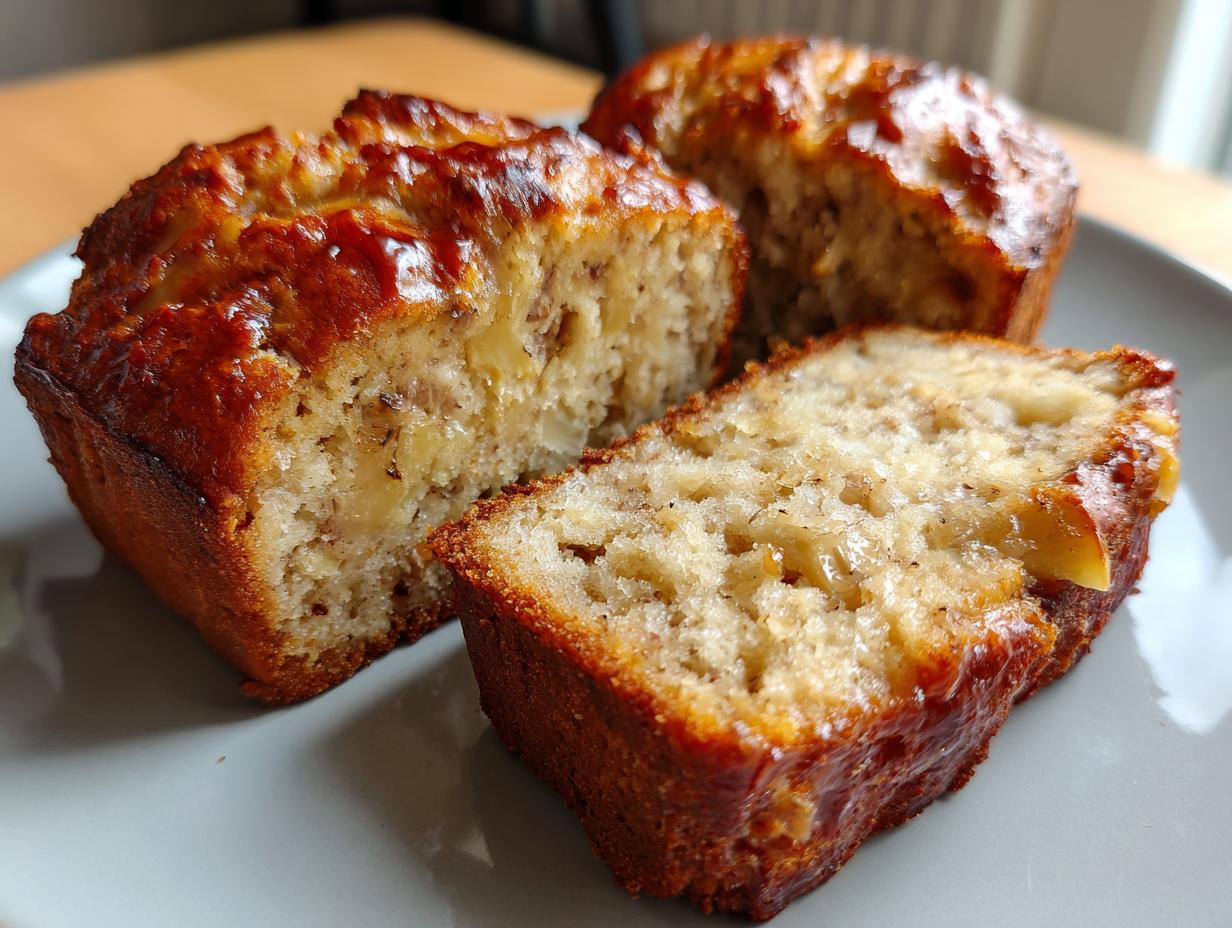 Soft Banana Yogurt Mini Loaves for Lunchboxes - detail 2