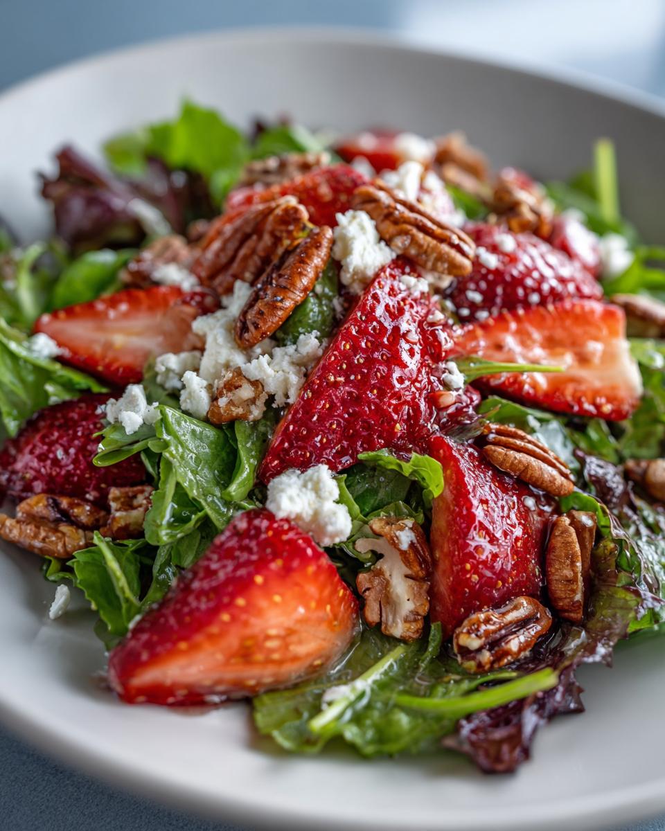 Strawberry Crunch Salad with Champagne Vinaigrette. - detail 2