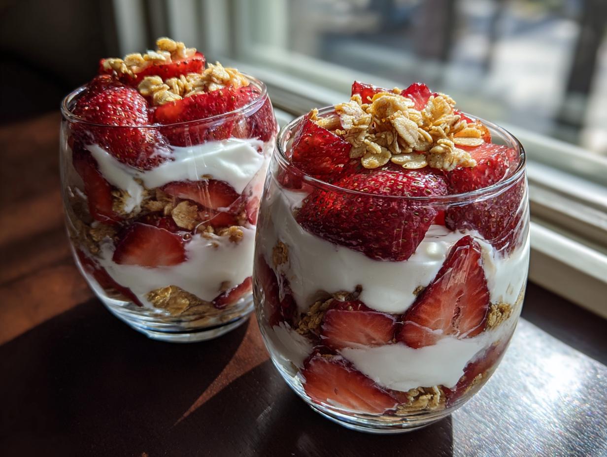 Delectable Strawberry Dessert Parfaits in 10 Minutes! 4 Strawberry Dessert Parfaits in 10 Minutes - detail 1