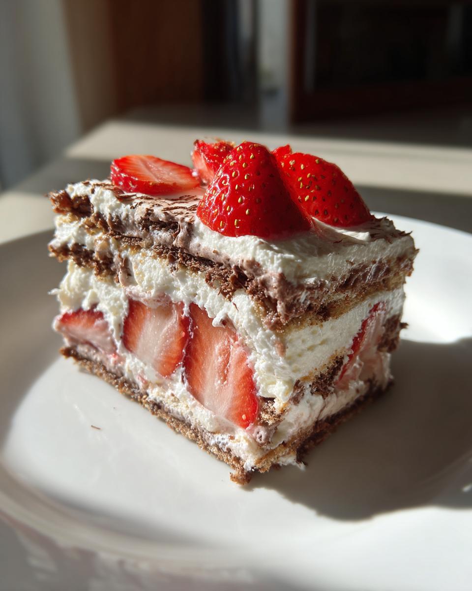 Easy 5-Ingredient Strawberry Icebox Cake Delight! 4 Strawberry Icebox Cake – No Oven Needed - detail 1