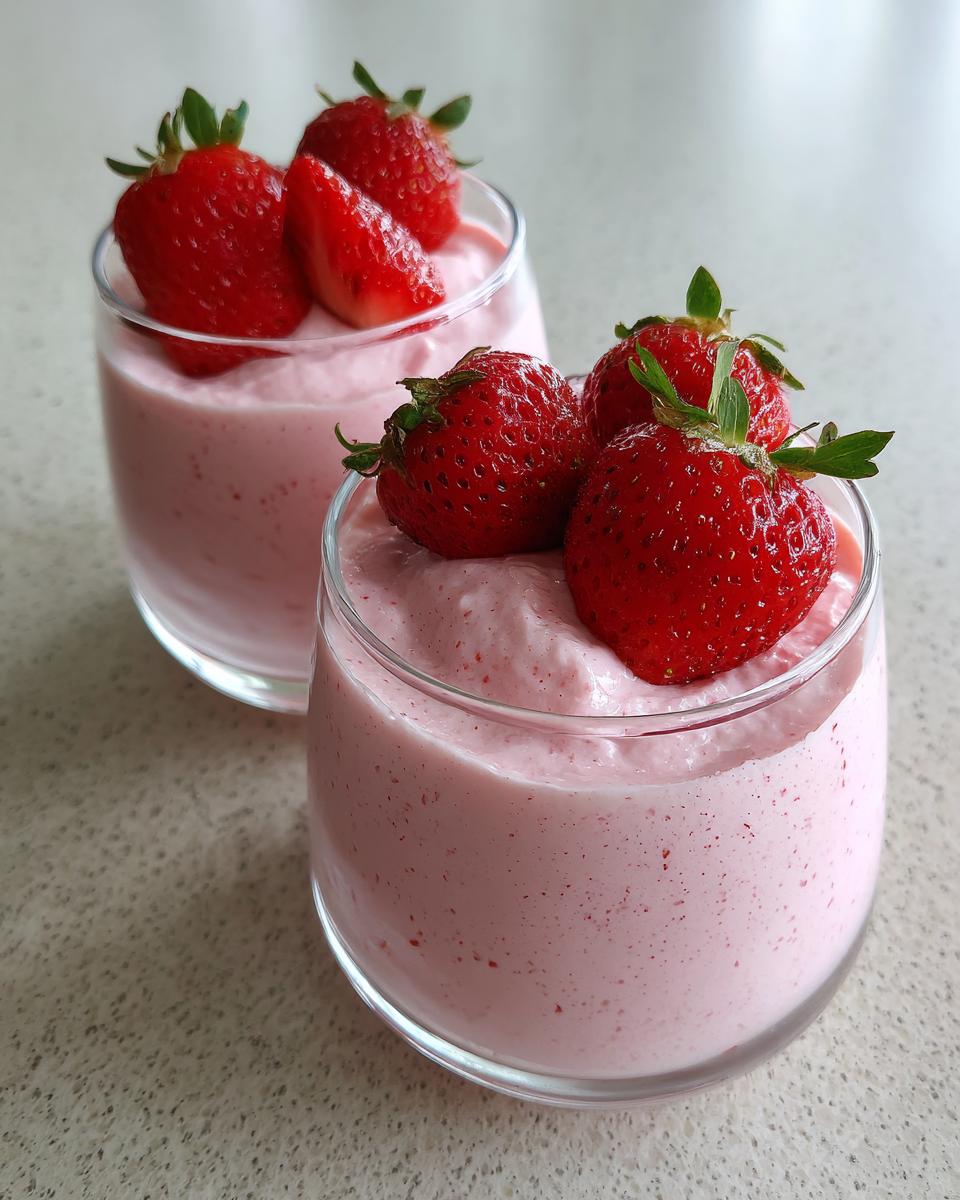 Strawberry Mousse Cups – Light, Airy & Creamy - detail 1