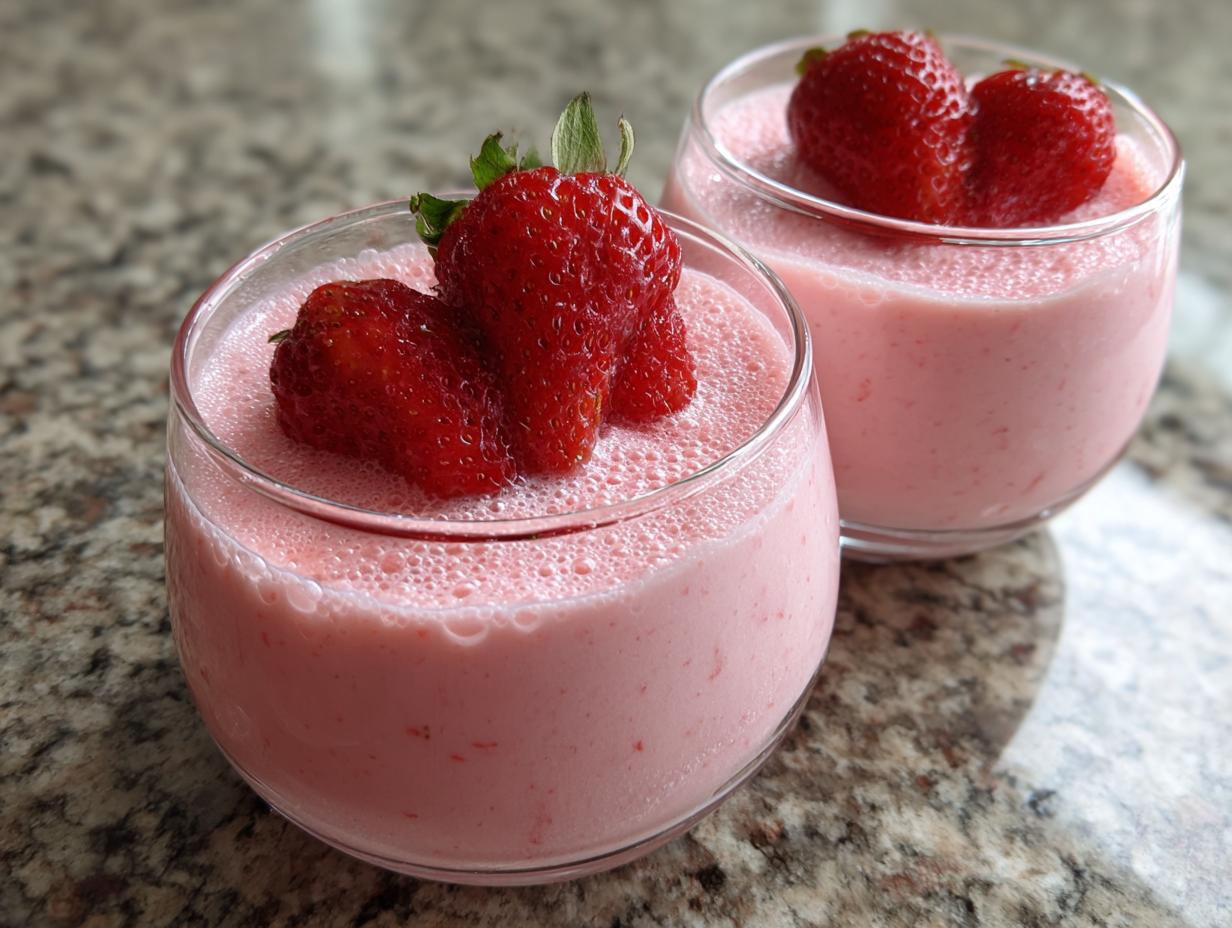Strawberry Mousse Cups – Light, Airy & Creamy - detail 2