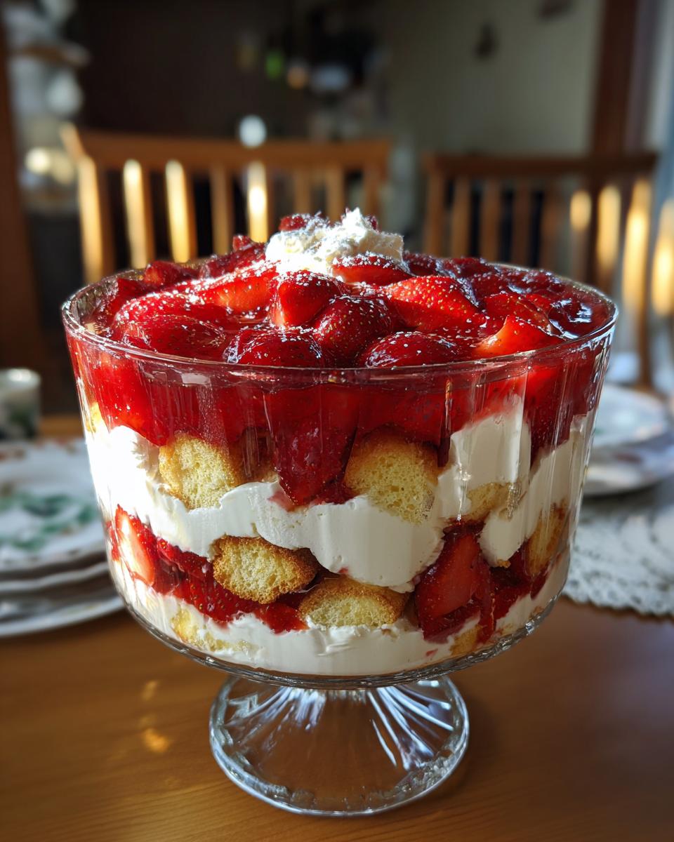 Strawberry Trifle Dessert for Summer Parties - detail 1