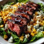 Ultimate Grilled Balsamic Steak Salad with Creamy Gorgonzola & Sweet Corn