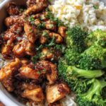 Weeknight Chicken Rice Bowls with Savory Sauce
