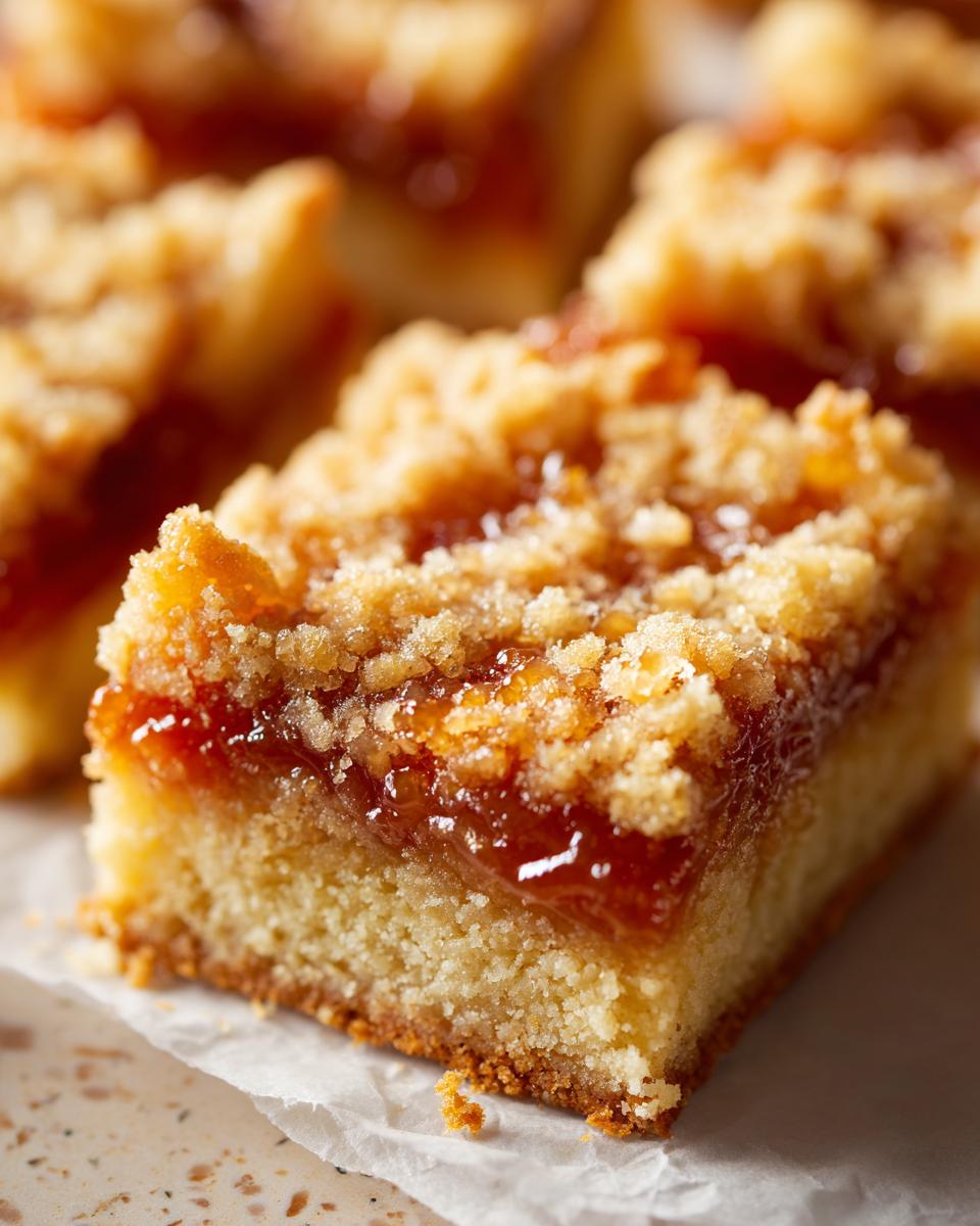 Apricot Jam Shortbread Bars - detail 1