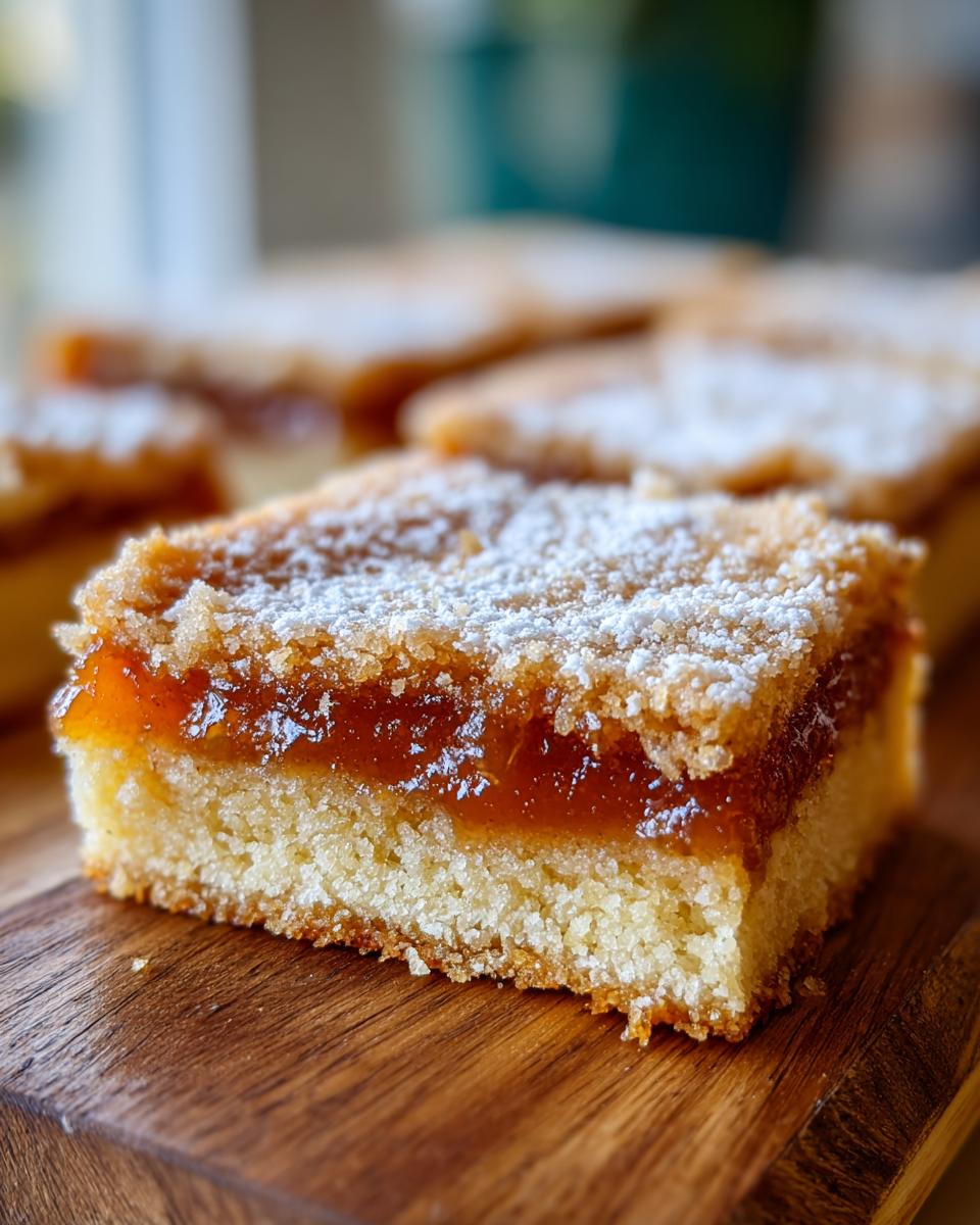 Apricot Jam Shortbread Bars - detail 2