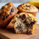 Bakery Style Banana Chocolate Chip Muffins